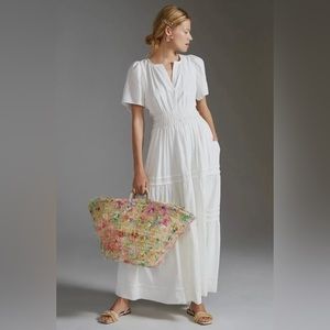 Like New Anthropologie Linen Somerset Dress SP